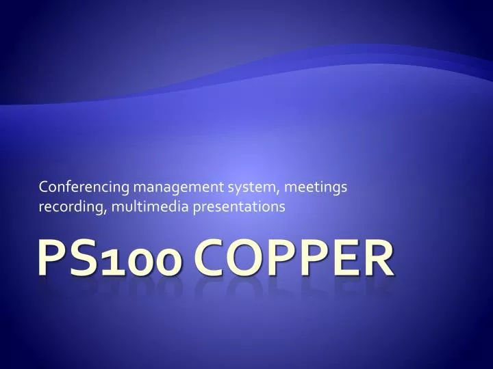 conferencing management system meetings recording multimedia presentations