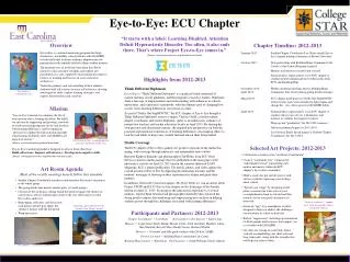 Eye-to-Eye: ECU Chapter