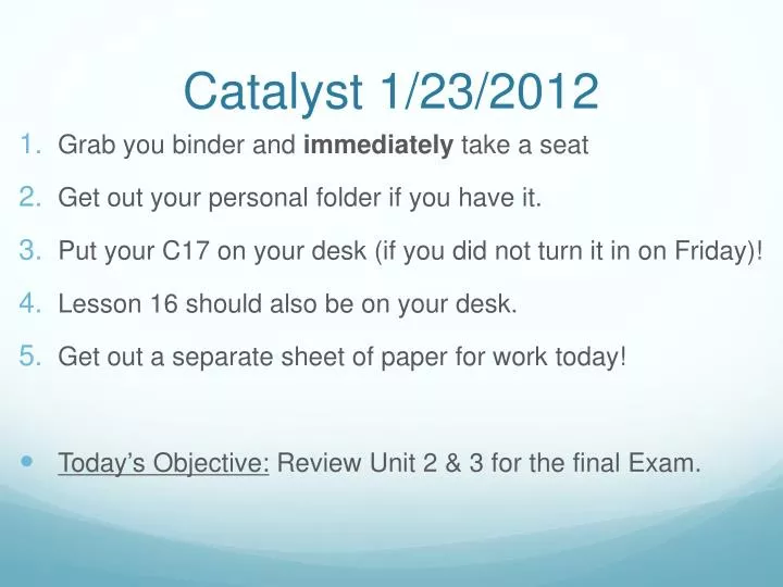 catalyst 1 23 2012