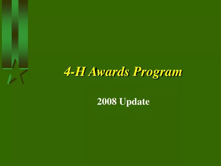 4 h awards program