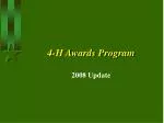 4-H Awards Program - slide 1