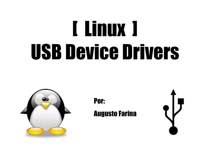 linux usb device drivers