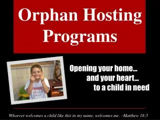 Opening your home… and your heart… to a child in need