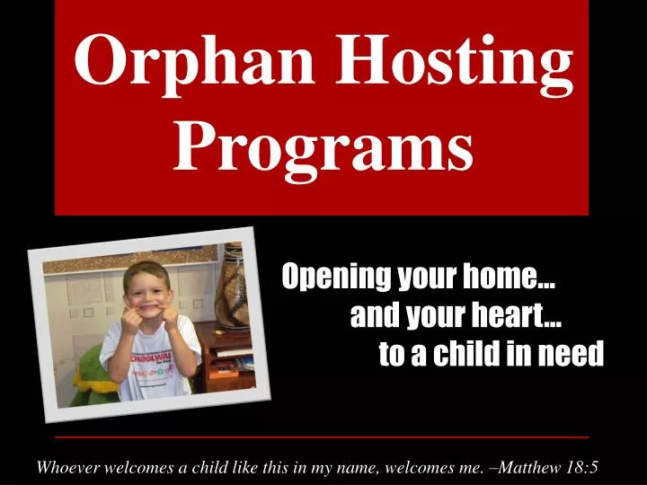 opening your home and your heart to a child in need