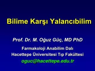 bilime kar yalanc bilim