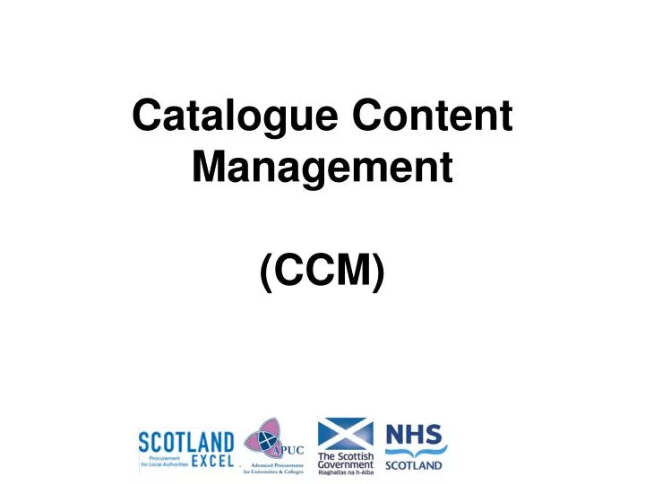catalogue content management ccm