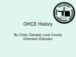 OHCE History