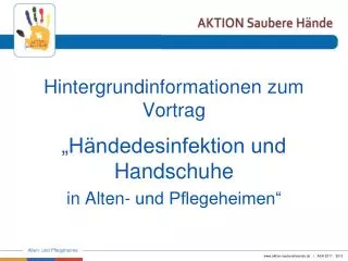 hintergrundinformationen zum vortrag