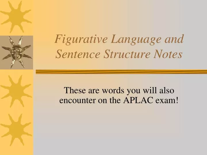 figurative language and sentence structure notes