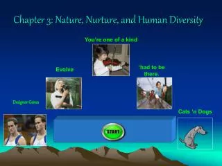 Chapter 3: Nature, Nurture, and Human Diversity
