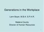 Generations in the Workplace - slide 1