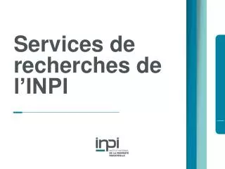 services de recherches de l inpi