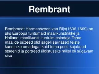 rembrant
