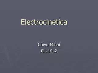 electrocinetica