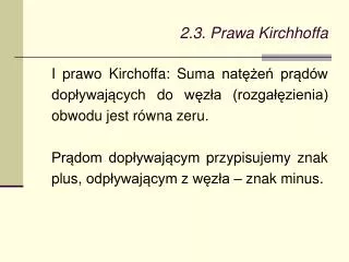 2 3 prawa kirchhoffa
