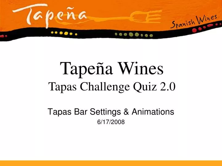 tapas bar settings animations 6 17 2008