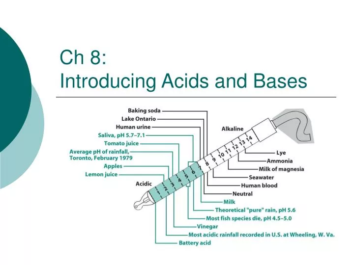 ch 8 introducing acids and bases