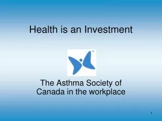 health is an investment