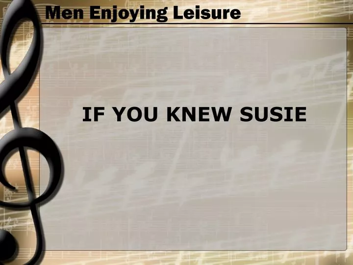 men enjoying leisure