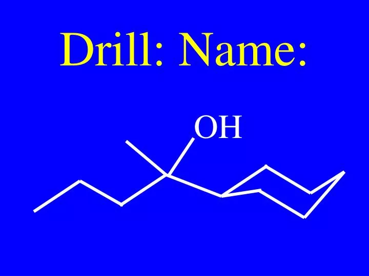 drill name