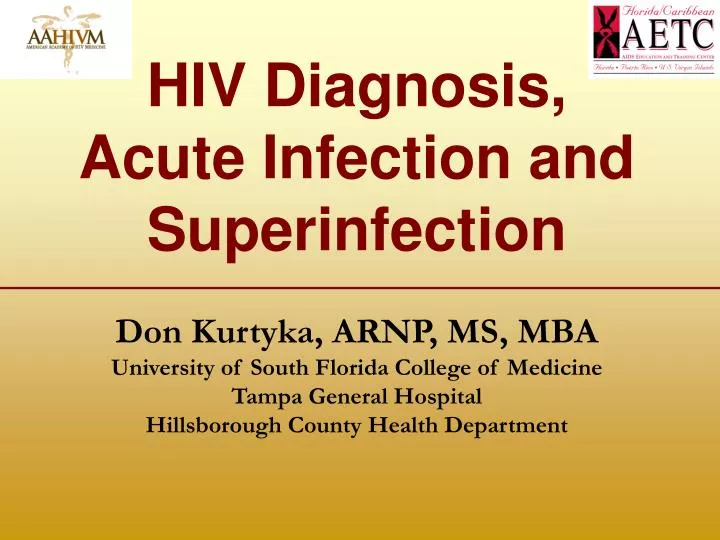 hiv diagnosis acute infection and superinfection