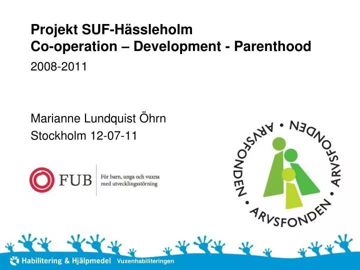 projekt suf h ssleholm co operation development parenthood