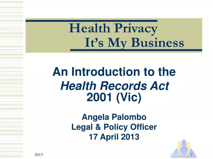 health privacy it s my business