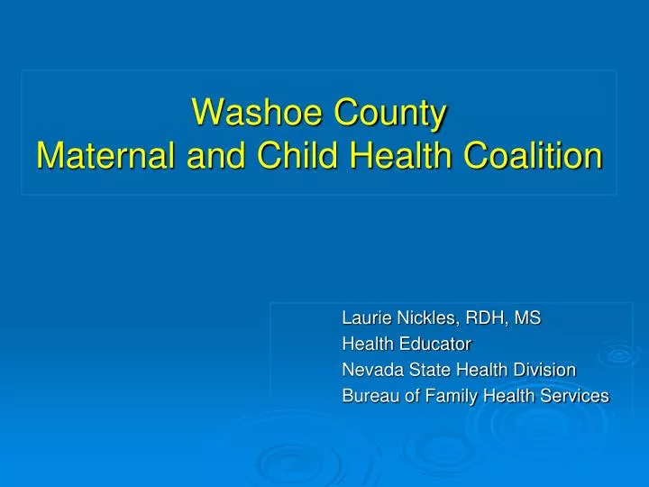 washoe county maternal and child health coalition