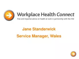 Jane Standerwick Service Manager, Wales