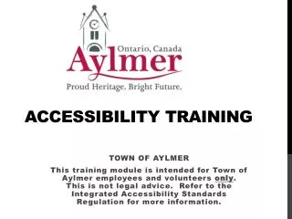 ACCESSIBILITY TRAINING