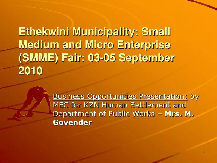 ethekwini municipality small medium and micro enterprise smme fair 03 05 september 2010