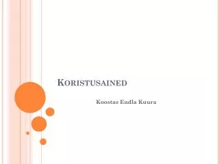 koristusained