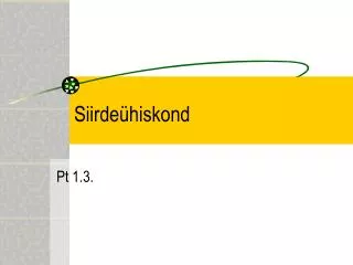 siirde hiskond