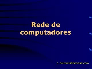 rede de computadores