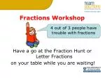 Fractions Workshop