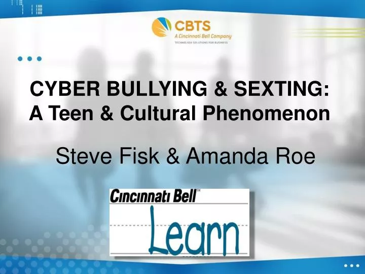 cyber bullying sexting a teen cultural phenomenon