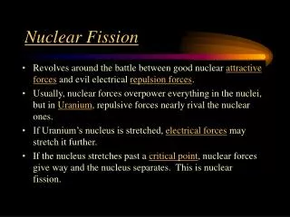 Nuclear Fission