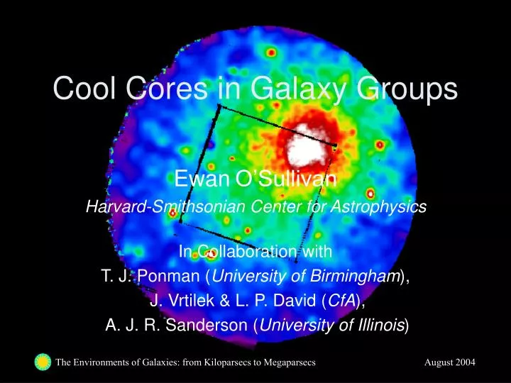 cool cores in galaxy groups