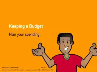 Keeping a Budget