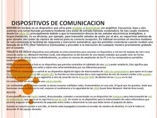 dispositivos de comunicacion