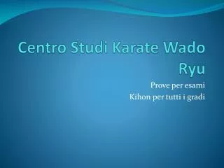 centro studi karate w ado ryu