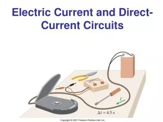 Electric Current and Direct-Current Circuits