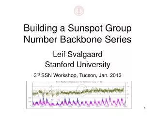 Building a Sunspot Group Number Backbone Series