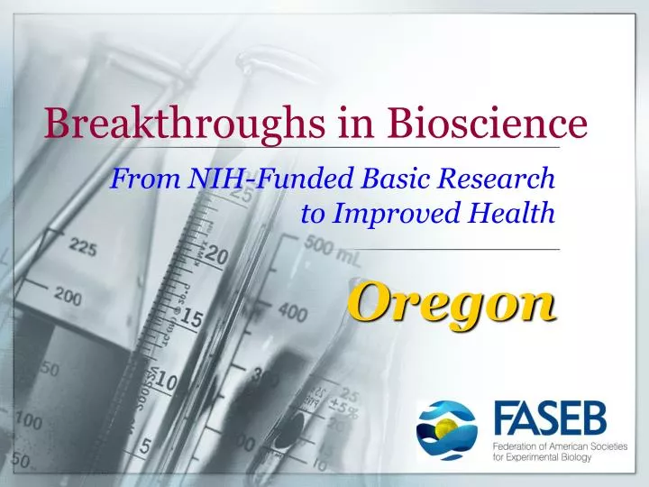 breakthroughs in bioscience