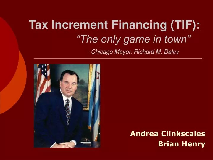 tax increment financing tif