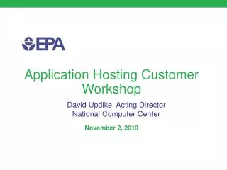 Application Hosting Customer Workshop