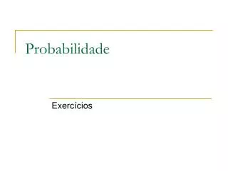 probabilidade