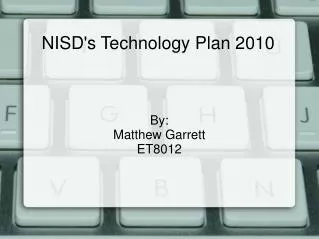 NISD's Technology Plan 2010