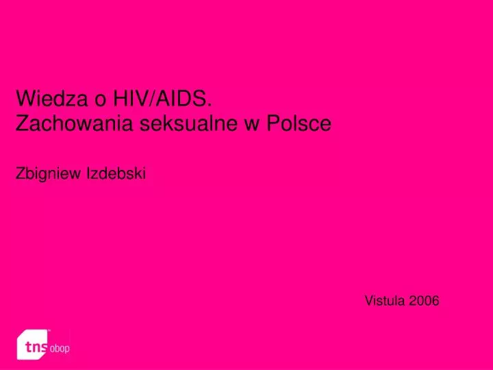 wiedza o hiv aids zachowania seksualne w polsce zbigniew izdebski