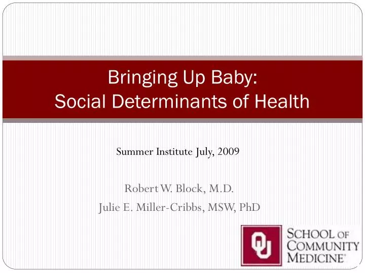 bringing up baby social determinants of health